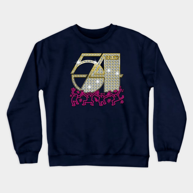 People love to dance (Studio 54 BLING Edition) Crewneck Sweatshirt by dojranliev